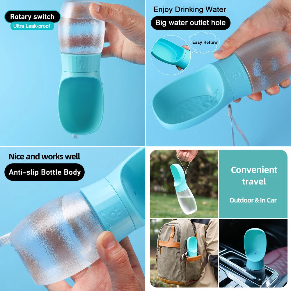 Dog Water Bottle Portable Drinking Bowl
